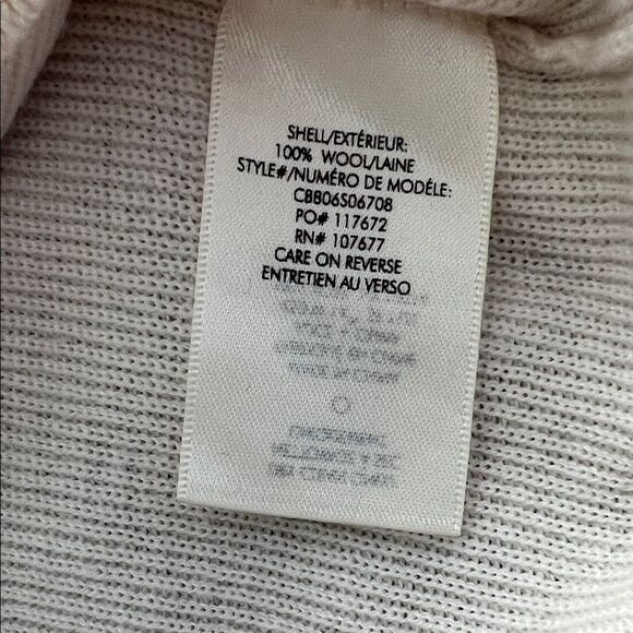 Alice + Olivia Elegant Cream Women's 100% Wool Pullover Super Soft in Size M - Picture 7 of 8